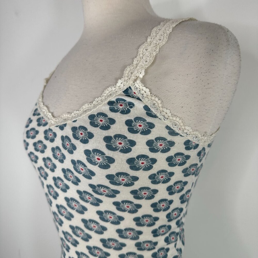 New Vintage Y2K Hollister Women Junior Lace Trim Tank Top Camisole coquette Slim - Picture 7 of 13